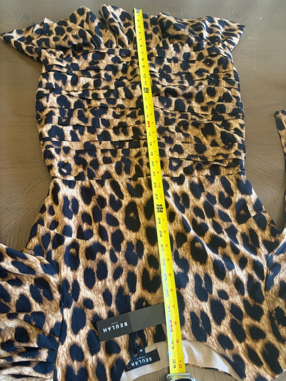 Beulah Style | Leopard Print Ruffle Hem Dress - Picture 7 of 9